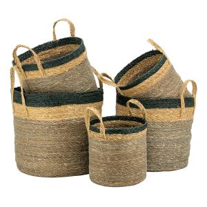 Photo JCP460S : Cache-pots en jonc brun