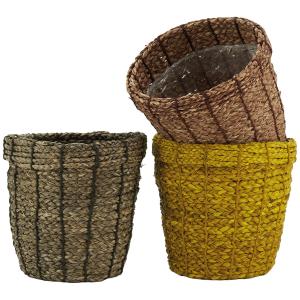 Photo JCP4671P : Cache-pot doublé plastique