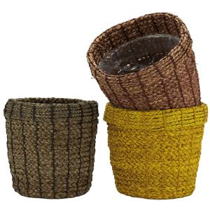 Photo JCP4672P : Cache-pot doublé plastique