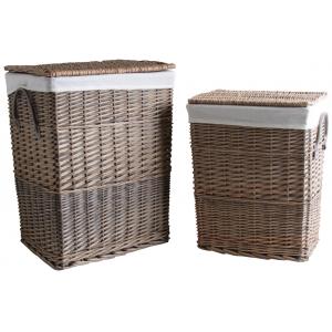 Photo KLI290SC : Grey willow laundry baskets
