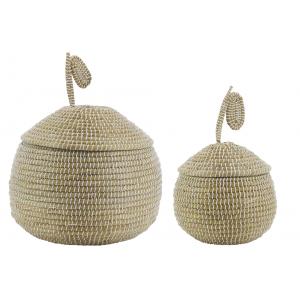 Photo KLI370S : Pear seagrass storage box