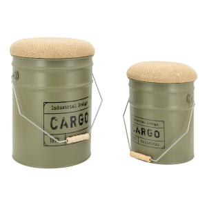 Photo KPO131S : Metal stool/chest