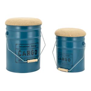 Photo KPO132S : Metal stool/chest