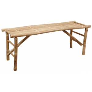 Photo MBC1390 : Natural bamboo folding bench