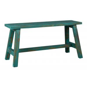 Photo MBC1460 : Banc en acajou vert antique