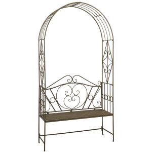 Photo MBC1520 : Vintage metal garden bench