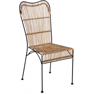 Photo MCH1490 : Rattan and metal chair