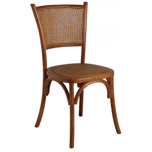 Photo MCH1600 : Beechwood and rattan chair