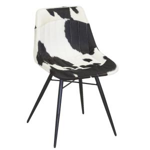 Photo MCH1970 : Chaise en peau de vache noire