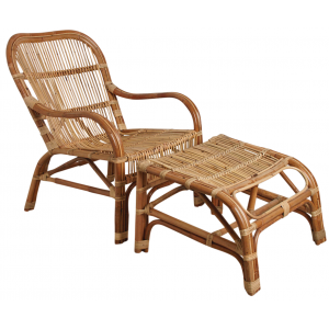 Photo MCL1120 : Unpeeled rattan loung chair