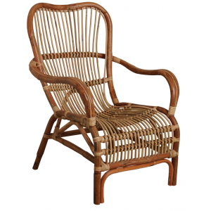 Photo MFA2440 : Fauteuil en rotin antique