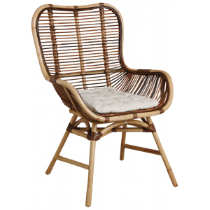 Photo MFA3160C : Croco rattan armchairs