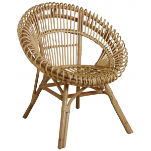 Photo MFA3220 : Natural rattan armchair