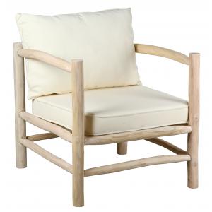 Photo MFA3280C : Natural teak branches Arthur armchair