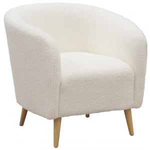 Photo MFA3540 : Fauteuil en polyester et bois Mouton