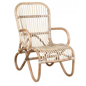 Photo MFA3580 : Natural rattan cocooning armchair 