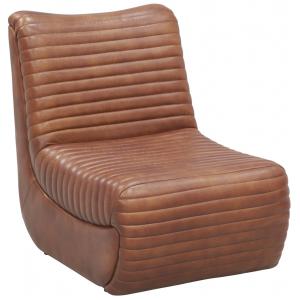 Photo MFA3620 : Fauteuil bas en cuir de buffle