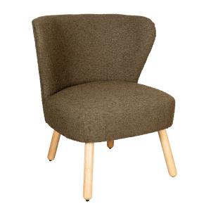 Photo MFA3990 : Green teddy fabric armchair