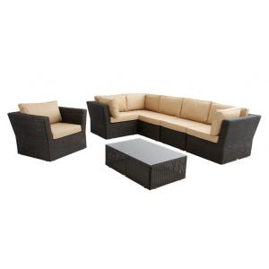 Photo MST123SCV : Synthetic rattan garden lounge