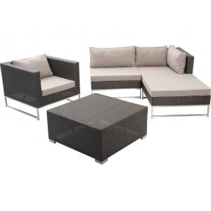 Photo MST125SC : Synthetic rattan garden lounge