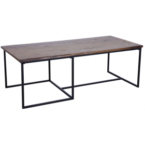 Photo MTB1600 : Table basse en bois et métal