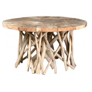 Photo MTB1860 : Round solid teak Puzzle 