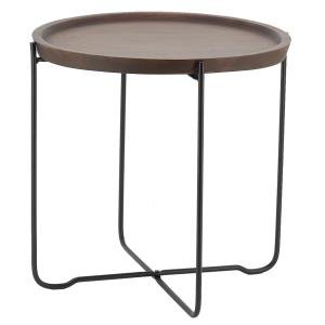 Photo MTB1940 : Metal and mango wood folding table