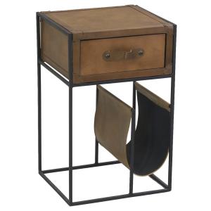 Photo MTN1250 : Table porte-revue en cuir