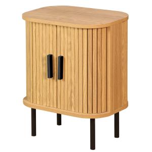 Photo MTN1380 : Bedside table in slatted MDF