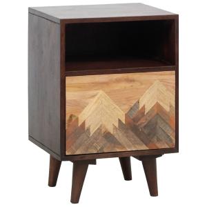 Photo MTN1460 : Mango and acacia wood nightstand