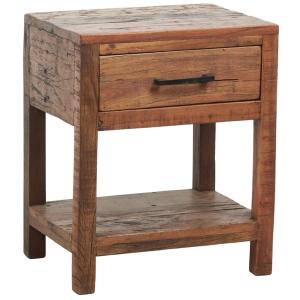 Photo MTN1480 : Table de nuit en bois recyclé