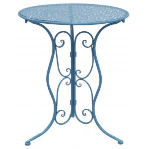 Photo MTT1280 : Blue metal folding table