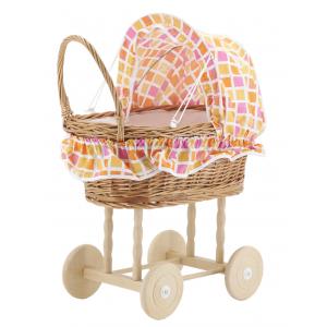 Photo NBE1290C : Buff willow doll's pram