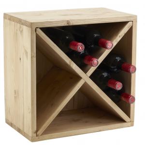 Photo NCA1400 : Spruce wood bottle rack