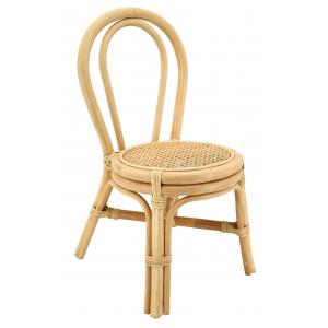 Photo NCE1310 : Chaise enfant en rotin naturel et cannage