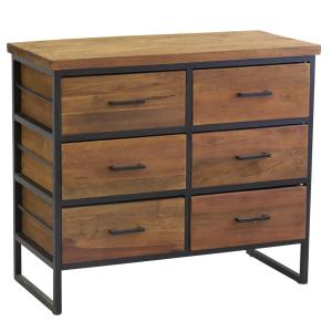 Photo NCM3560 : Recycled wood chest of drawers