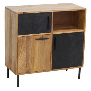 Photo NCM3700 : Natural and stained mango wood chest of drawers