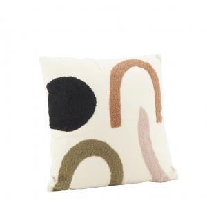 Photo NCO2640 : Cotton cushion with abstract design