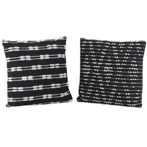 Photo NCO270S : Cotton cushions with graphic pattern