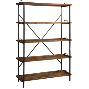 Photo NET2390 : Metal and wooden shelf
