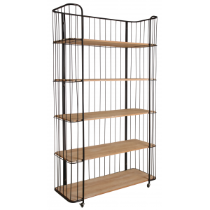 Photo NET2463 : Metal and wooden shelves