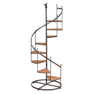 Photo NET2510 : Metal shelf stairs design