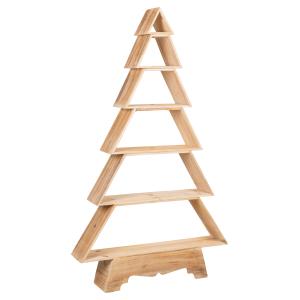 Photo NET2530 : Pine wood christmas tree shelves burnt finish