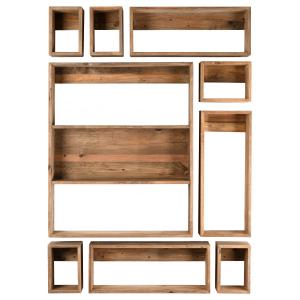 Photo NET256S : Recycled pine shelves