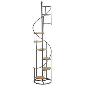 Photo NET2700 : Wooden and metal scale shelf