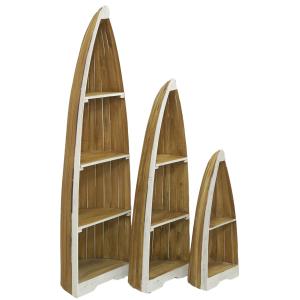 Photo NET276S : Shelves in mahogany wood