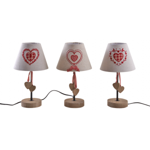 Photo NLA2210 : Table lamp with heart embroidery