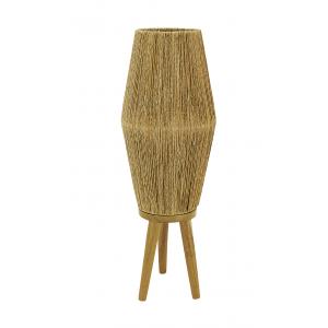 Photo NLA2440 : Lampe en jute et pied en bois