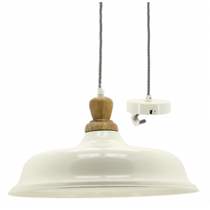 Photo NLA2482 : Lacquered metal and wood lamp