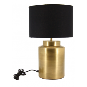 Photo NLA2560 : Brushed metal table lamp